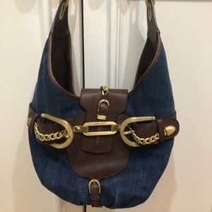Jimmy chop denim buckle bag